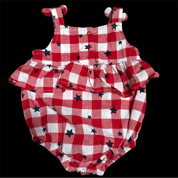 Baby Girl Gingham Romper 0-3M Cat & Jack - Picture 4 of 6